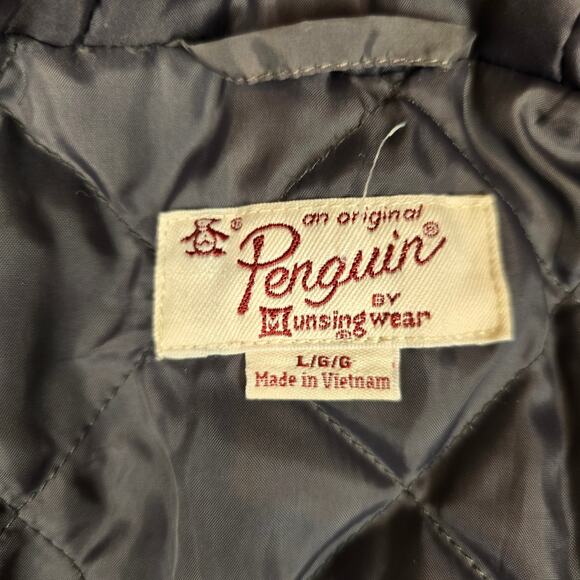 ORIGINAL PENGUIN  By Munsingwear Gray/Orange INSULATED JACKET Men's Lg - Picture 7 of 10